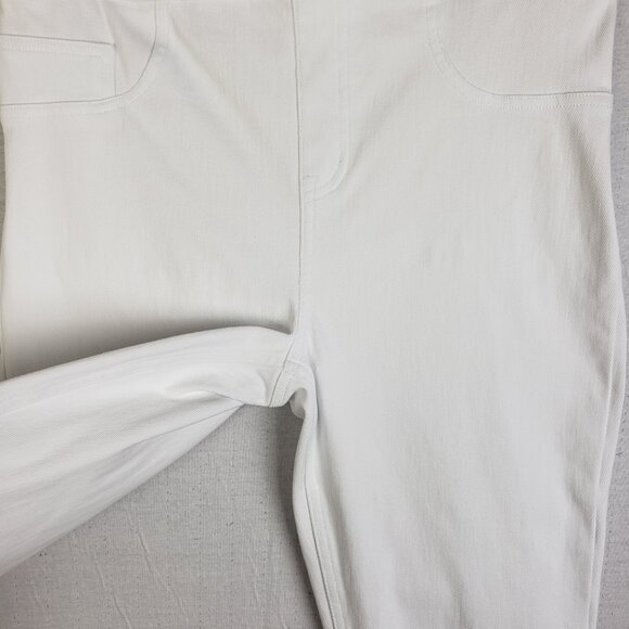 SPANX Jean-ish Ankle Leggings White size L Preppy Resortwear - Picture 11 of 16